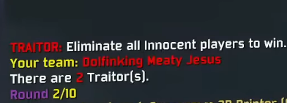 Risk of Traitors gamemode screenshot